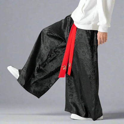 Elegant Flowing Hakama Pants -  casual wear - Elegant Flowing Hakama Pants for Effortless Style