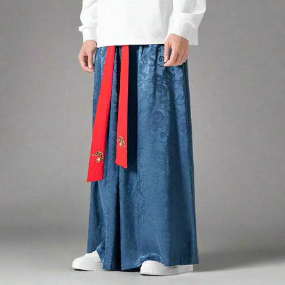 Elegant Flowing Hakama Pants - hakama pants - Elegant Flowing Hakama Pants for Effortless Style