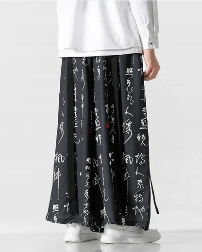 Elegant Hakama Style Pants -  elegant pants - Hakama Style Pants for Casual and Formal Wear