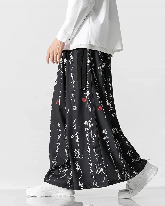 Elegant Hakama Style Pants -  versatile design - Hakama Style Pants for Casual and Formal Wear