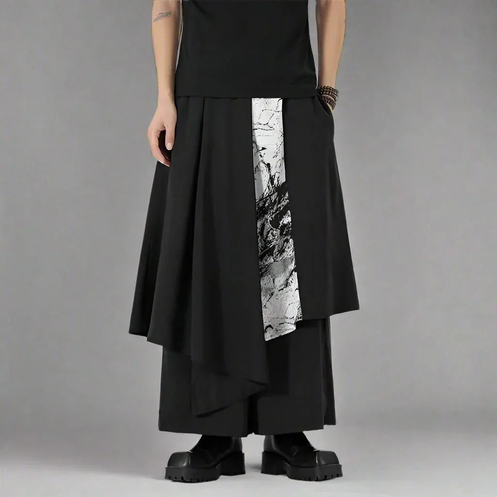 Elegant Heritage Hakama Trousers - comfortable urban wear - Contemporary Hakama Trousers for Everyday Wear