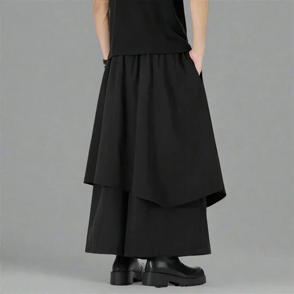 Elegant Heritage Hakama Trousers - hakama trousers - Contemporary Hakama Trousers for Everyday Wear