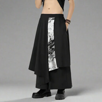 Elegant Heritage Hakama Trousers -  harajuku style pants - Contemporary Hakama Trousers for Everyday Wear