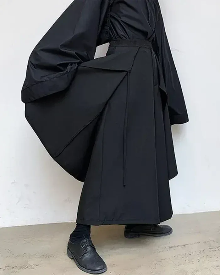 Elegant Japanese Black Pants -  comfortable fit - Elegant Japanese Black Pants for Every Occasion