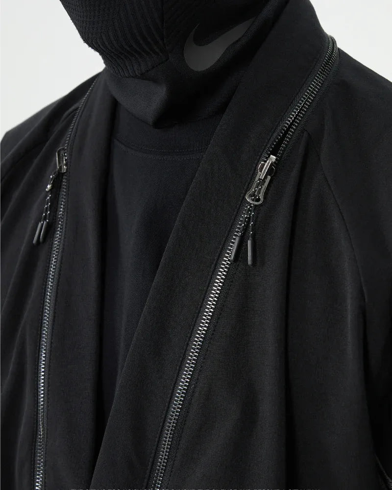 Elegant Japanese Kimono Wrap -  black - Stylish Water-Repellent Japanese Kimono Wrap