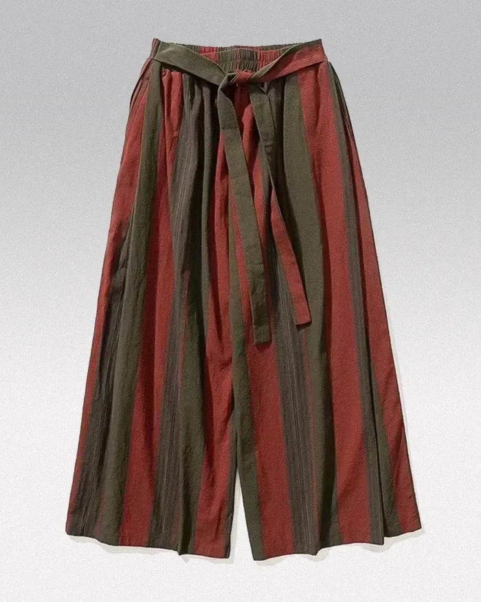 Elegant Japanese Trousers for All -  comfortable pants - Elegant Wide-Leg Japanese Trousers for Comfort