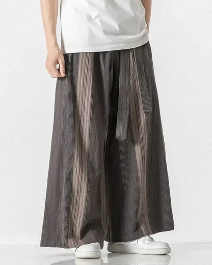 Elegant Japanese Trousers for All -  versatile style - Elegant Wide-Leg Japanese Trousers for Comfort