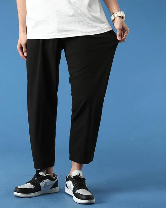 Elegant Silk Straight Leg Pants - ice silk pants - Silk Straight Leg Pants for Summer Comfort
