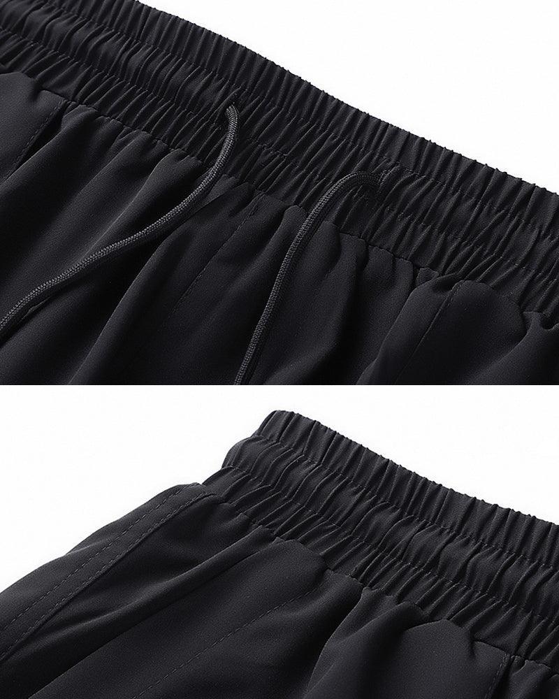Elegant Silk Straight Leg Pants - ice silk pants - Silk Straight Leg Pants for Summer Comfort