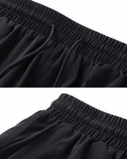 Elegant Silk Straight Leg Pants - ice silk pants - Silk Straight Leg Pants for Summer Comfort