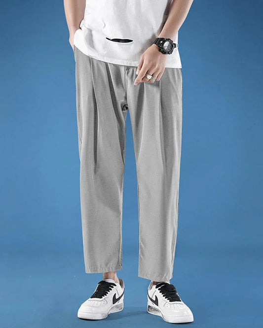Elegant Silk Straight Leg Pants - silk pants - Silk Straight Leg Pants for Summer Comfort