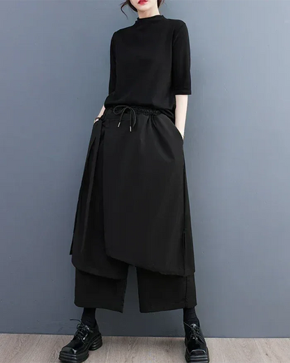 Elegant Women's Hakama Pants -  polyester pants - Elegant Women's Hakama Pants for Modern Style