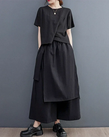 Elegant Women's Hakama Style -  stylish trousers - Stylish Women's Hakama Pants for Urban Fashion