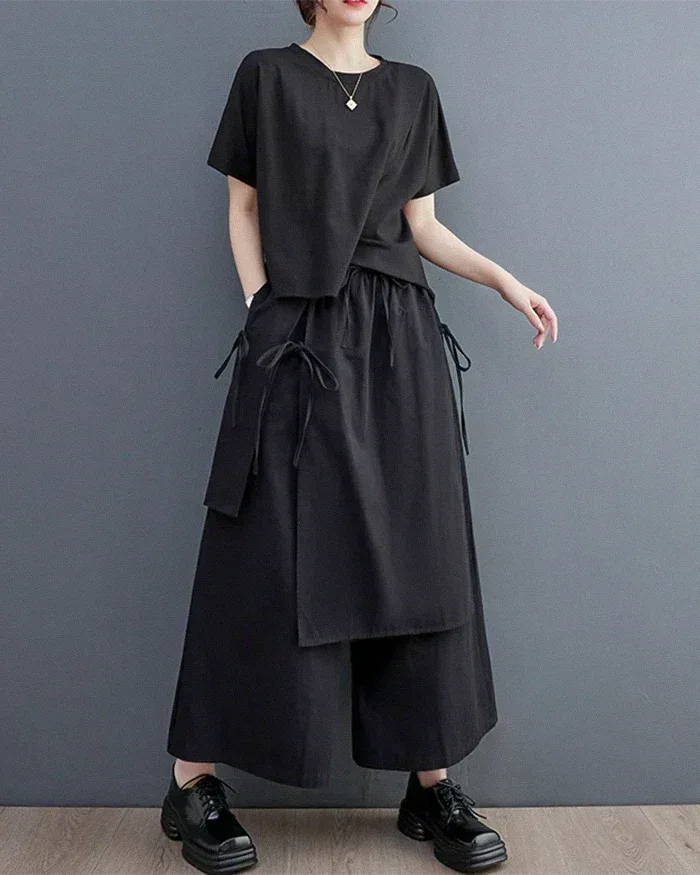 Elegant Women's Hakama Style -  women's pants - Stylish Women's Hakama Pants for Urban Fashion