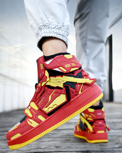Elevated Winged Sneakers -  streetwear - Versatile Elevated Winged Sneakers in Bold Colors