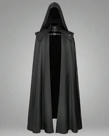 Enigmatic Gothic Hooded Cape -  adjustable hood cape - Gothic Hooded Cape for Themed Events and Everyday Wear