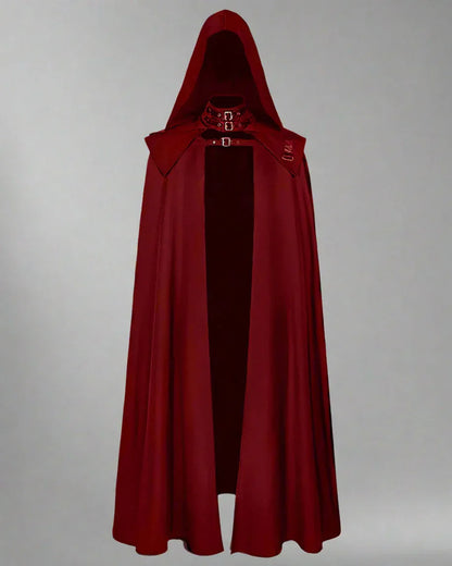 Enigmatic Gothic Hooded Cape -  halloween clothes - Gothic Hooded Cape for Themed Events and Everyday Wear