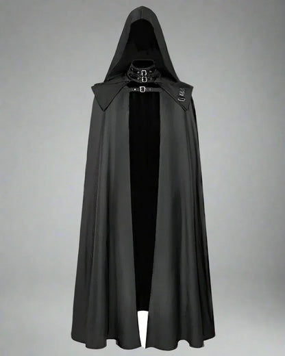 Enigmatic Gothic Hooded Cape -  halloween outfit - Gothic Hooded Cape for Themed Events and Everyday Wear