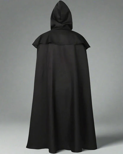 Enigmatic Gothic Hooded Cape -  wizard robes - Gothic Hooded Cape for Themed Events and Everyday Wear