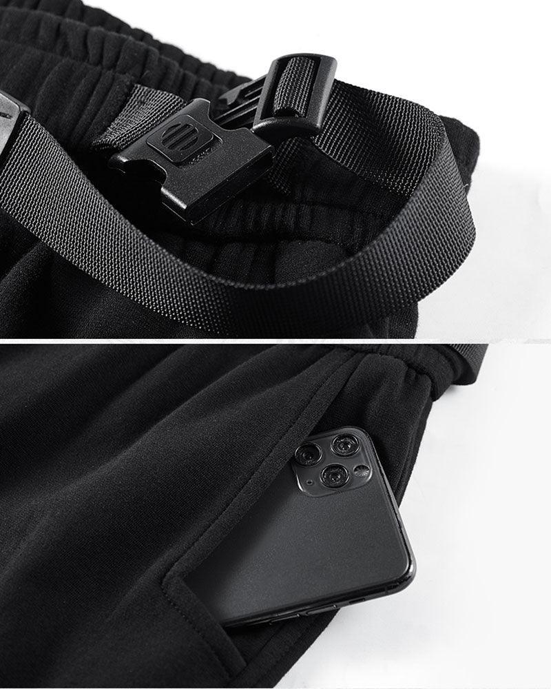 Essential Black Cargo Pants - versatile cargo pants - Essential Black Cargo Pants with Detachable Design