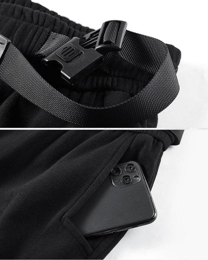 Essential Black Cargo Pants - versatile cargo pants - Essential Black Cargo Pants with Detachable Design