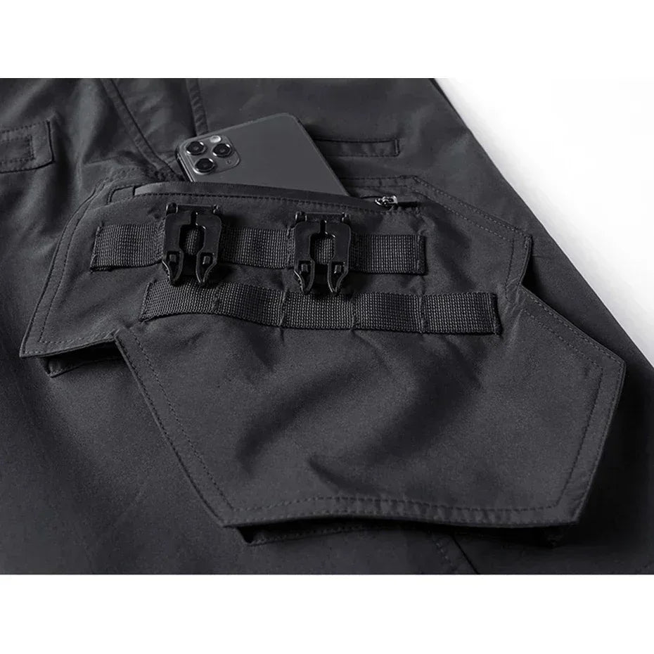Essential Black Cargo Shorts -  black shorts - Essential Black Cargo Shorts for Urban Living