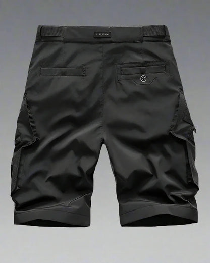 Essential Black Cargo Shorts - durable polyester shorts - Essential Black Cargo Shorts for Urban Living