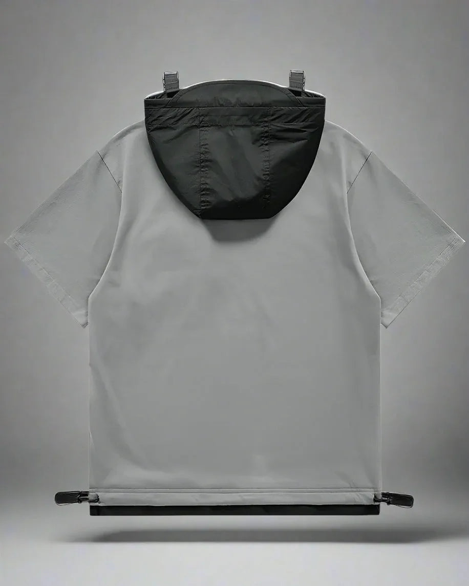 Essential Hooded Tee with Pockets - stylish hooded t-shirt - Essential Hooded Tee with Convenient Pockets