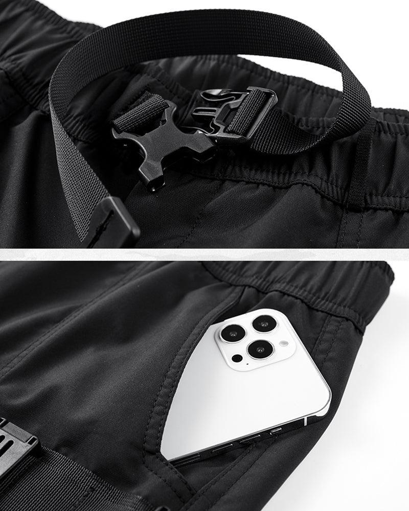 Essential Pocketed Cargo Shorts -  techwear shorts - Versatile Pocketed Cargo Shorts for Active Days