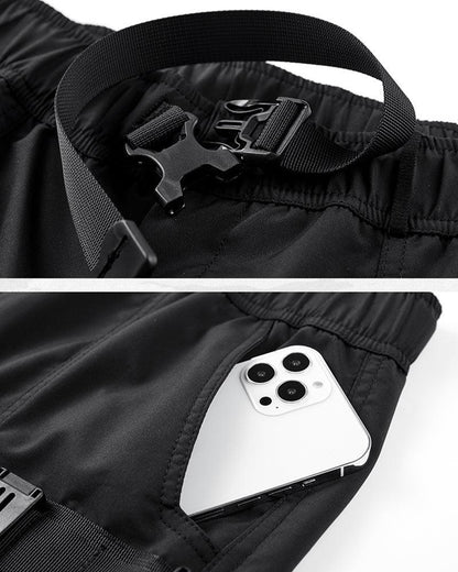Essential Pocketed Cargo Shorts -  techwear shorts - Versatile Pocketed Cargo Shorts for Active Days