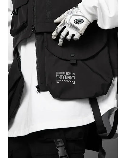Essential Urban Tech Vest - techwear outfits - Lightweight Urban Tech Vest with Adjustable Fit