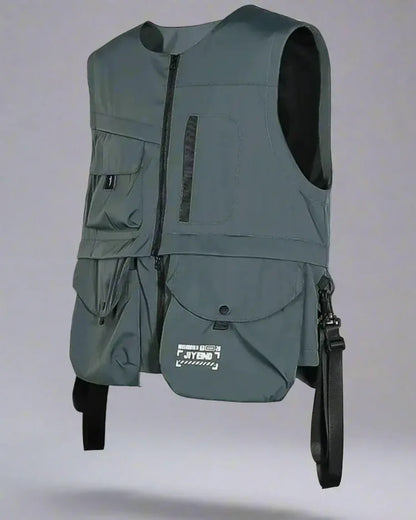 Essential Urban Tech Vest - techwear vest - Lightweight Urban Tech Vest with Adjustable Fit