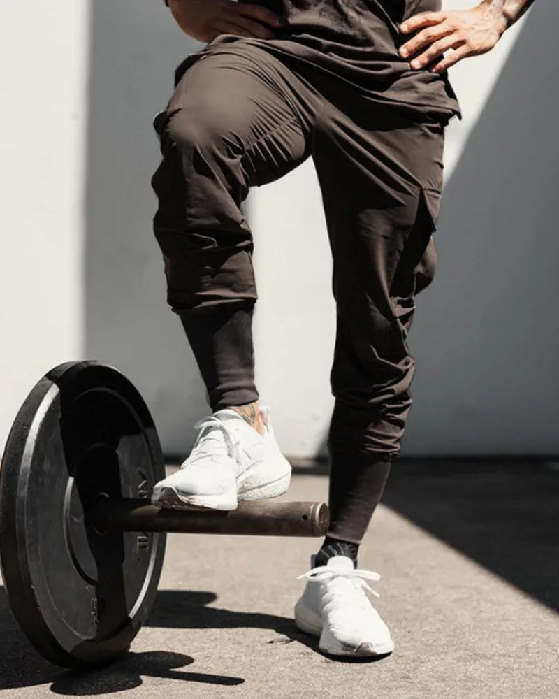 Essential Utility Cargo Pants -  comfortable workout pants - Stylish Utility Cargo Pants with Multi-Pockets