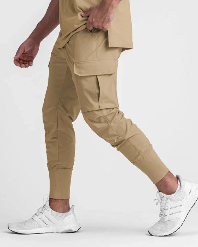 Essential Utility Cargo Pants -  comfortable workout pants - Stylish Utility Cargo Pants with Multi-Pockets