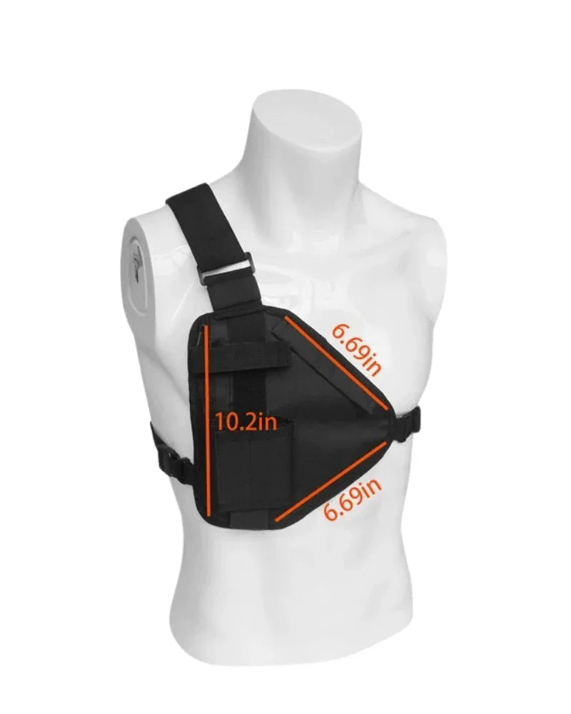 Exploration-Ready Chest Crossbody Pack -  adjustable strap - Versatile Chest Crossbody Pack for Any Adventure