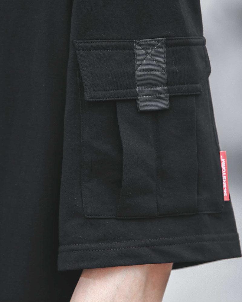 Exploration-Ready Pocket Tee -  black t-shirt - Stylish Pocket Tee for Everyday Adventure