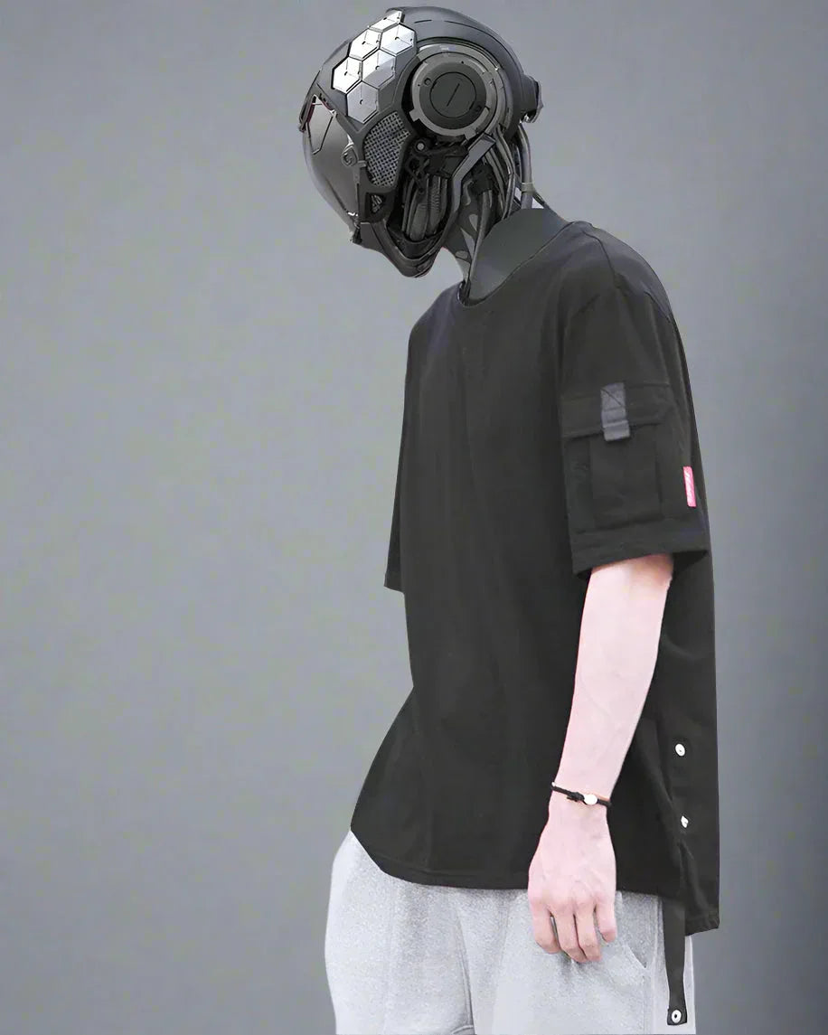Exploration-Ready Pocket Tee - cyberpunk t-shirt - Stylish Pocket Tee for Everyday Adventure