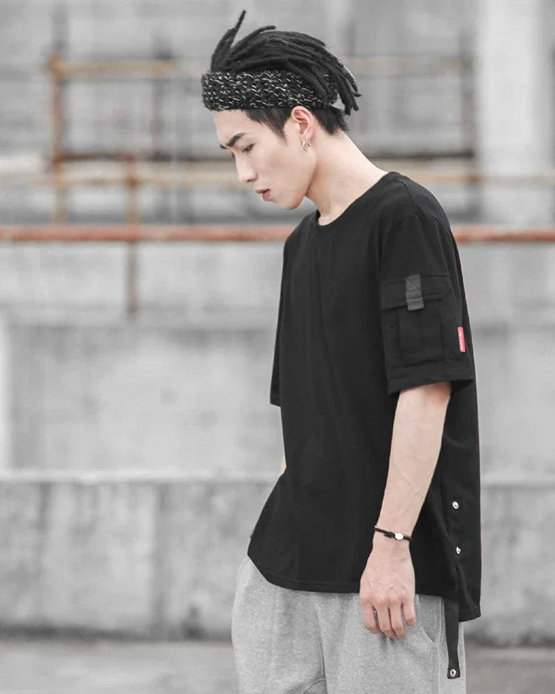 Exploration-Ready Pocket Tee -  durable polyester shirt - Stylish Pocket Tee for Everyday Adventure