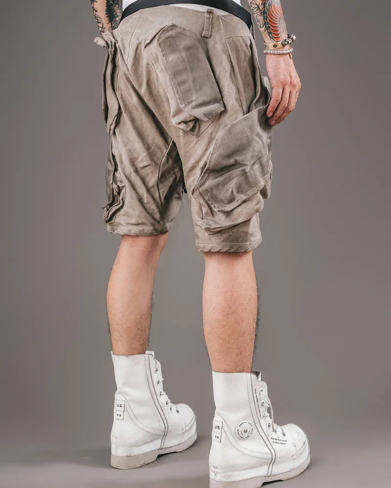 Explorer's Essential Cargo Shorts -  cotton shorts - Cargo Shorts for Urban and Outdoor Adventures