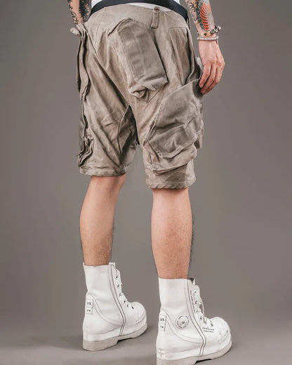 Explorer's Essential Cargo Shorts -  cotton shorts - Cargo Shorts for Urban and Outdoor Adventures
