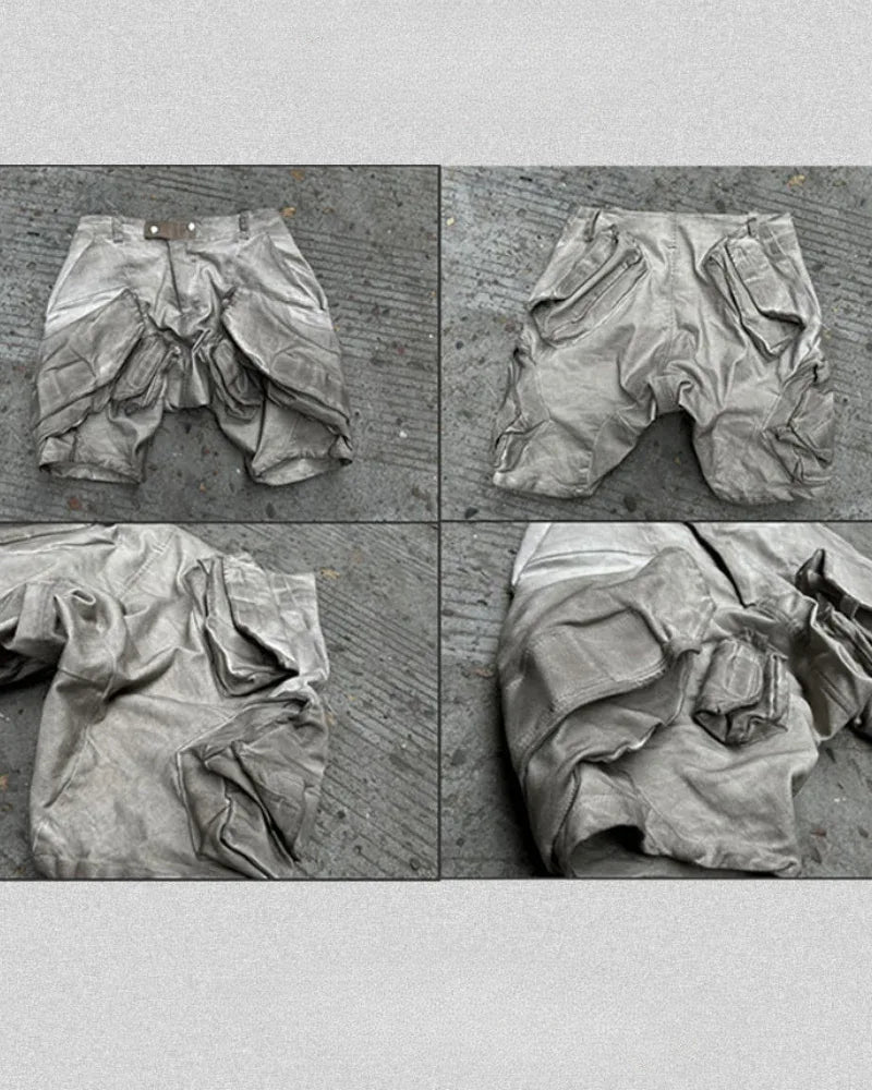 Explorer's Essential Cargo Shorts -  techwear - Cargo Shorts for Urban and Outdoor Adventures