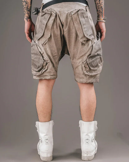 Explorer's Essential Cargo Shorts -  techwear - Cargo Shorts for Urban and Outdoor Adventures