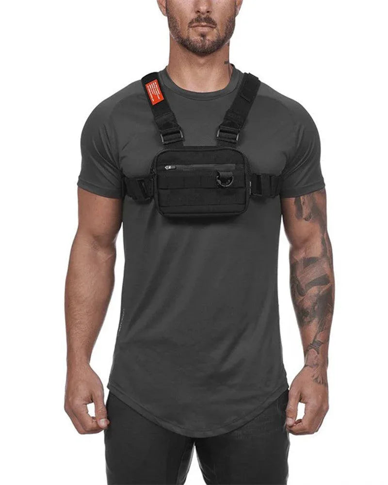 Explorer's Essential Chest Pack -  polyester bag - Essential Crossbody Bag for Daily Adventures