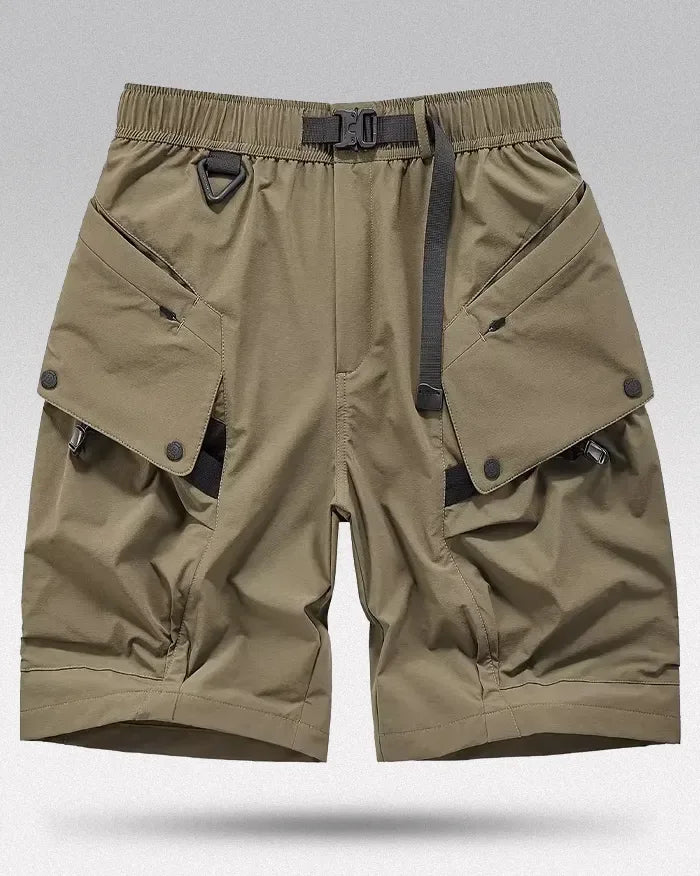 Explorer's Essential Utility Shorts - dynamic urban cargo shorts - Urban Cargo Utility Shorts for Active Lifestyles
