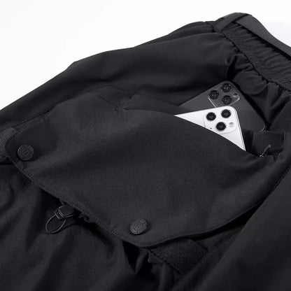 Explorer's Essential Utility Shorts -  techwear - Urban Cargo Utility Shorts for Active Lifestyles