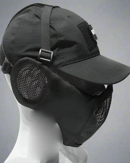 Explorer's Hat & Mask Duo -  adventure wear - Techwear Hat and Mask Duo for Outdoor Adventures