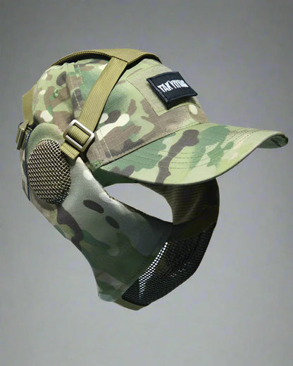Explorer's Hat & Mask Duo -  adventure wear - Techwear Hat and Mask Duo for Outdoor Adventures