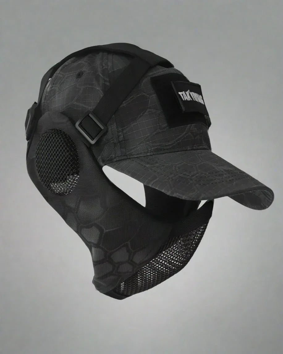 Explorer's Hat & Mask Duo - durable outdoor hat - Techwear Hat and Mask Duo for Outdoor Adventures