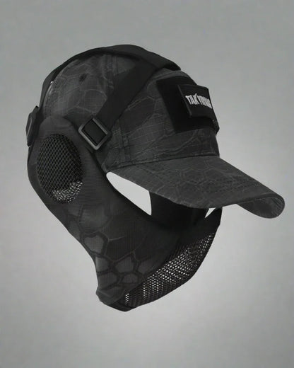 Explorer's Hat & Mask Duo - durable outdoor hat - Techwear Hat and Mask Duo for Outdoor Adventures