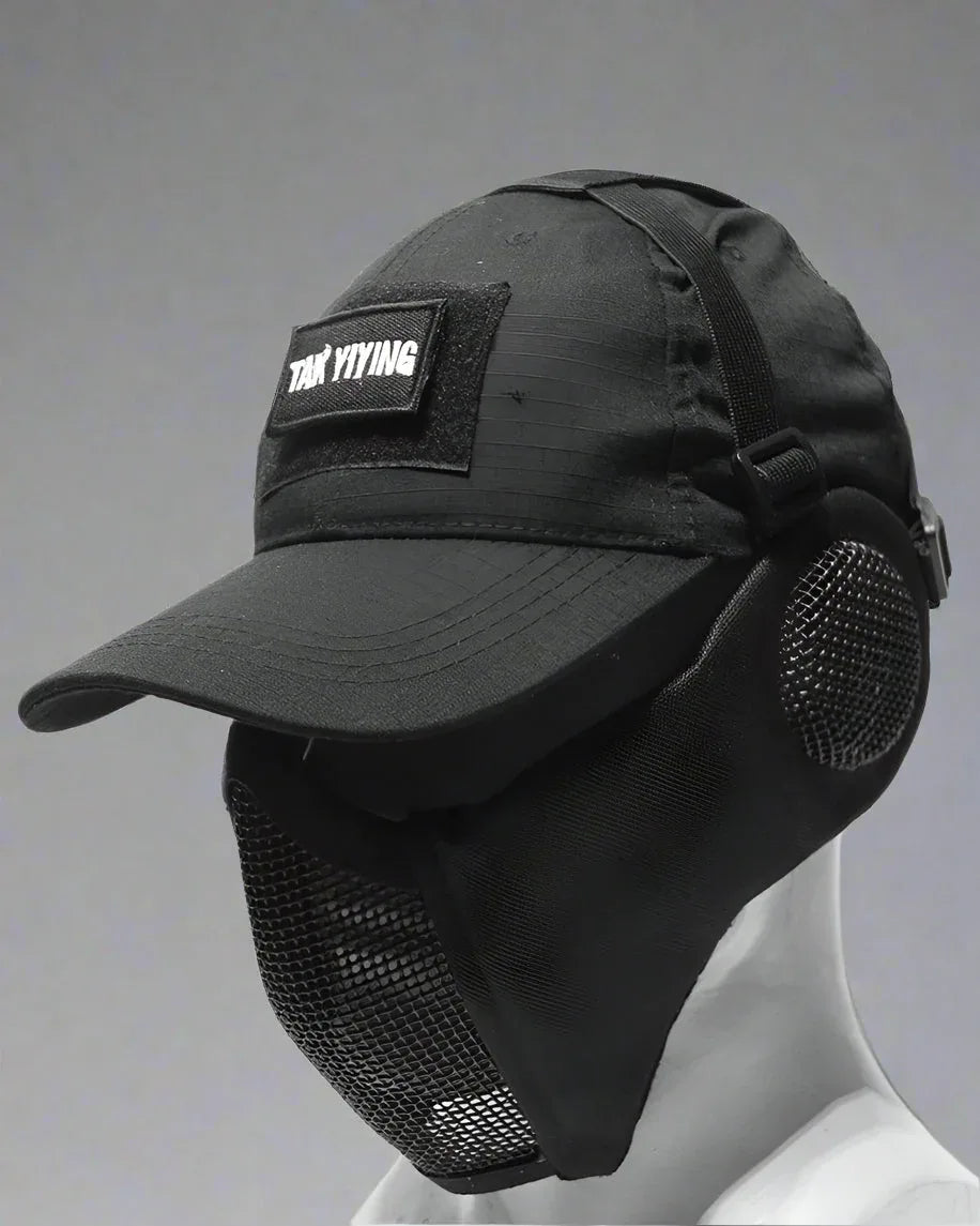 Explorer's Hat & Mask Duo - durable outdoor hat - Techwear Hat and Mask Duo for Outdoor Adventures